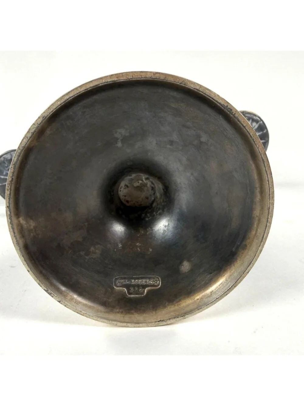 Vintage Wm Rogers Silverplate Triple Star Eagle Candle Holder 10